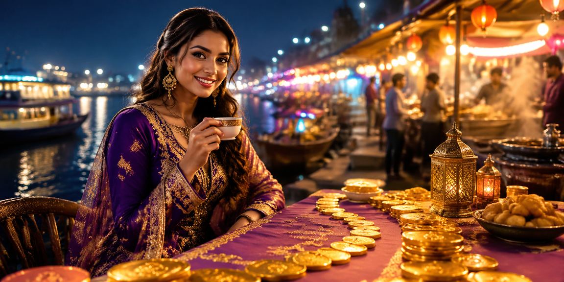 ঢাকায় ঈদ উৎসবে তিন পাত্তি গেম খেলতে খেলতে cx12 গ্রাহক সেবার সুবিধা নিচ্ছেন একজন ব্যবহারকারী
