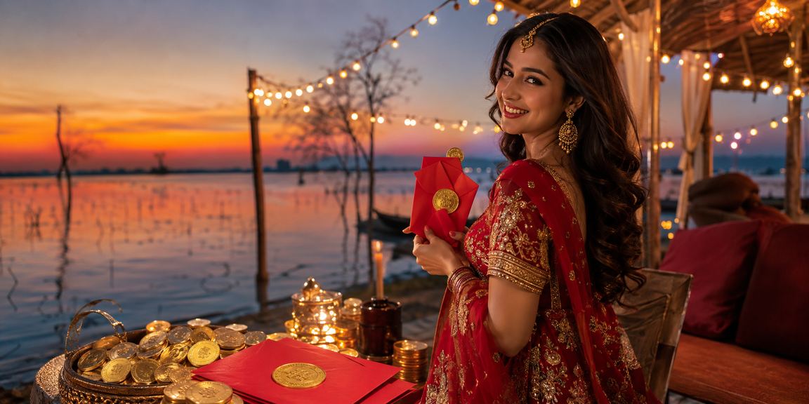 টাঙ্গুয়ার হাওরে উৎসবমুখর পরিবেশে লাল খামে বোনাস টাকা উপভোগ করছেন একজন বিজয়ী বেটার